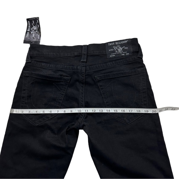 True Religion Buddha World Tour Geno Relaxed Slim Black Wash Jeans Sz 30x32 NWT - Picture 12 of 16